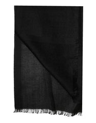 Dolce & Gabbana Black Cashmere Knit Neck Wrap Shawl Scarf
