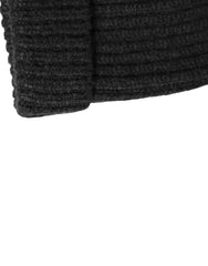 Dolce & Gabbana Black Cashmere Knitted Beanie Men Capello Hat - Beanies