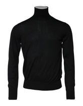Dolce & Gabbana Black Cashmere Knitted Men Pullover Sweater - IT48 | M - Sweaters