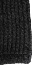 Dolce & Gabbana Musta Cashmere Neulottu Miesten Talvi Kaulalämmitin - Kaulahuivit