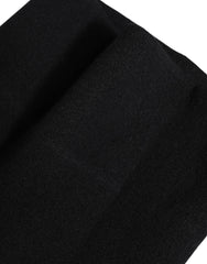 Dolce & Gabbana Black Cashmere Knitted Neck Warmer Foulard Scarf - Scarves & Shawls