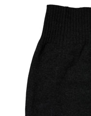 Dolce & Gabbana Black Cashmere Knitted Neck Warmer Foulard Scarf - Neck Gaiters