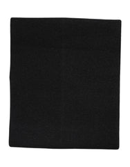 Dolce & Gabbana Black Cashmere Knitted Neck Warmer Foulard Scarf - Scarves & Shawls