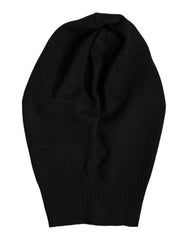 Dolce & Gabbana Black Cashmere Knitted Ski Mask Balaclava Hat - Balaclavas