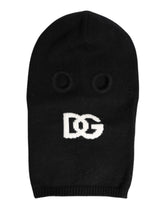 Dolce & Gabbana Black Cashmere Knitted Ski Mask Balaclava Hat