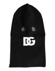 Dolce & Gabbana Black Cashmere Knitted Ski Mask Balaclava Hat - Balaclavas