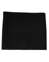 Dolce & Gabbana Black Cashmere Knitted Square Handkerchief Scarf - Scarves & Shawls