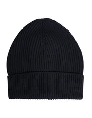 Dolce & Gabbana Black Cashmere Knitted Winter Beanie Hat