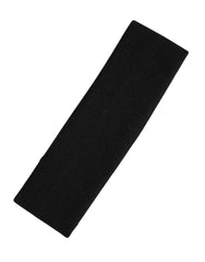 Dolce & Gabbana Black Cashmere Knitted Women Head Band Hat - Headbands