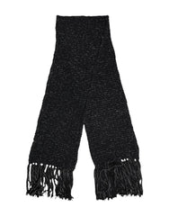 Dolce & Gabbana Black Cashmere Neck Warmer Wrap Shawl Scarf - Scarves & Shawls