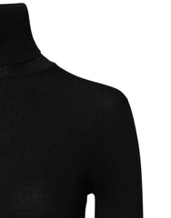 Dolce & Gabbana Black Cashmere Turtleneck Knitted Blouse Top - IT42|M - Sweaters