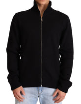 Dolce & Gabbana Black Cashmere Zipper Mens Sweater - IT46 | S - Sweaters
