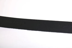 Dolce & Gabbana Black Cayman Linen Leather Belt - Belts