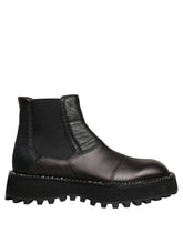 Dolce & Gabbana Zwarte chelsea laarzen, leren instapper heren