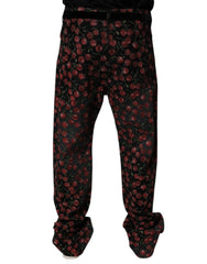 Dolce & Gabbana Black Cherry Cotton Straight Men Denim Jeans - IT48 | M - Jeans