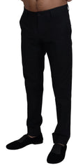 Dolce & Gabbana Black Chino Formal Cotton Pants - IT46 | S - Chinos