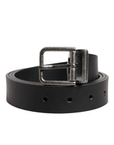 Dolce & Gabbana Black Classic Leather Metal Buckle Belt - Belts