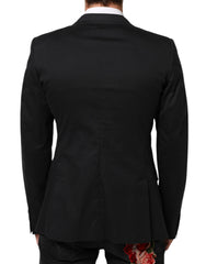 Dolce & Gabbana Black Cotton 2 Buttons Suit Jacket Blazer - IT52 | XL - Sport Jackets