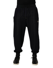 Dolce & Gabbana Black Cotton Blend Drawstring Jogger Jogger Pants - IT48 | M - Joggers