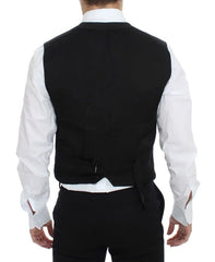 Dolce & Gabbana Black Cotton Blend Dress Vest Gilet - Vests