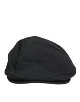 Dolce & Gabbana Black Cotton Blend Newsboy Men Cloth Cap Hat - 58 cm|M - Flat Caps