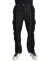 Dolce & Gabbana Black Cotton Blend Skinny Pants - IT48 | M - Trousers