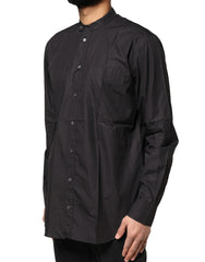 Dolce & Gabbana Black Cotton Button Down Men Casual Shirt - IT37 | XS - Shirts