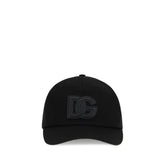 Dolce & Gabbana Black Cotton Cap (Baseball Hat)