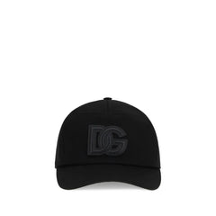 Dolce & Gabbana Black Cotton Cap (Baseball Hat)