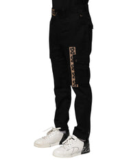 Dolce & Gabbana Black Cotton Cargo Casual Pants - IT44 | XS - Cargo Pants