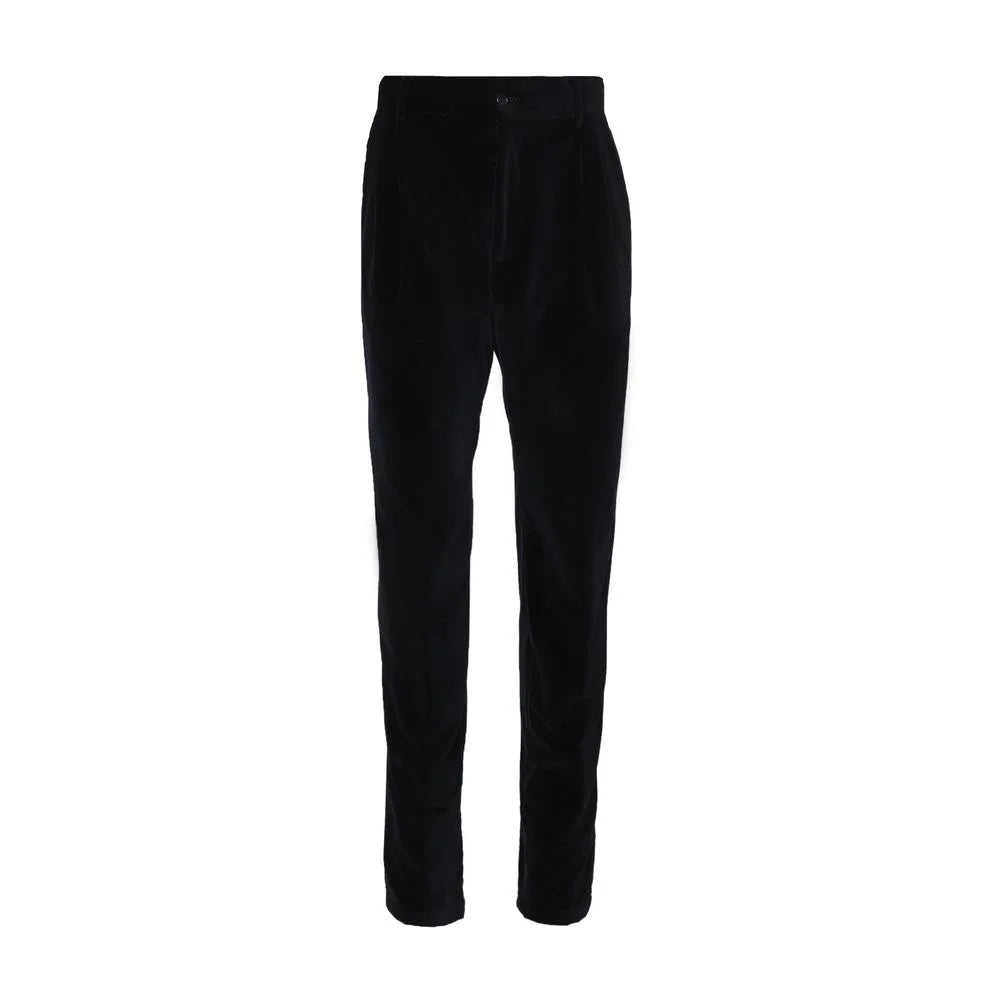 Dolce & Gabbana Black Cotton Casual Pants - IT46 | S