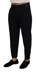 Dolce & Gabbana Black Cotton Chino Formal Pants - IT46 | S - Chinos