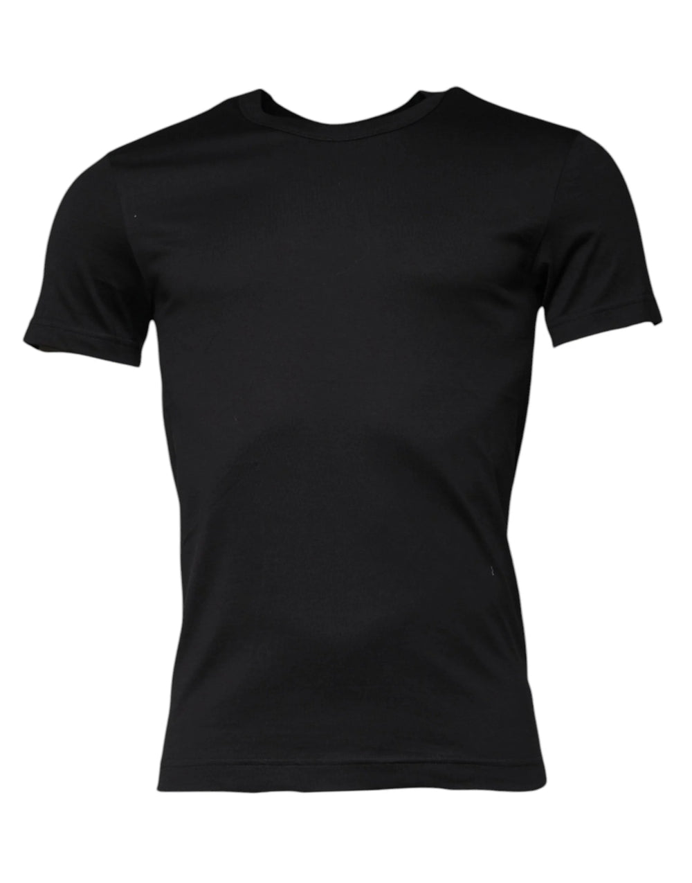 Dolce & Gabbana Black Cotton Crew Neck Short Sleeves T-shirt - IT44 | XS - T-Shirts