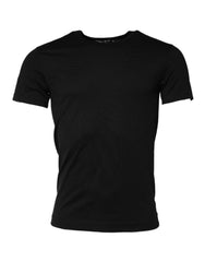 Dolce & Gabbana Black Cotton Crewneck Short Sleeves T-shirt - IT44 | XS - T-Shirts