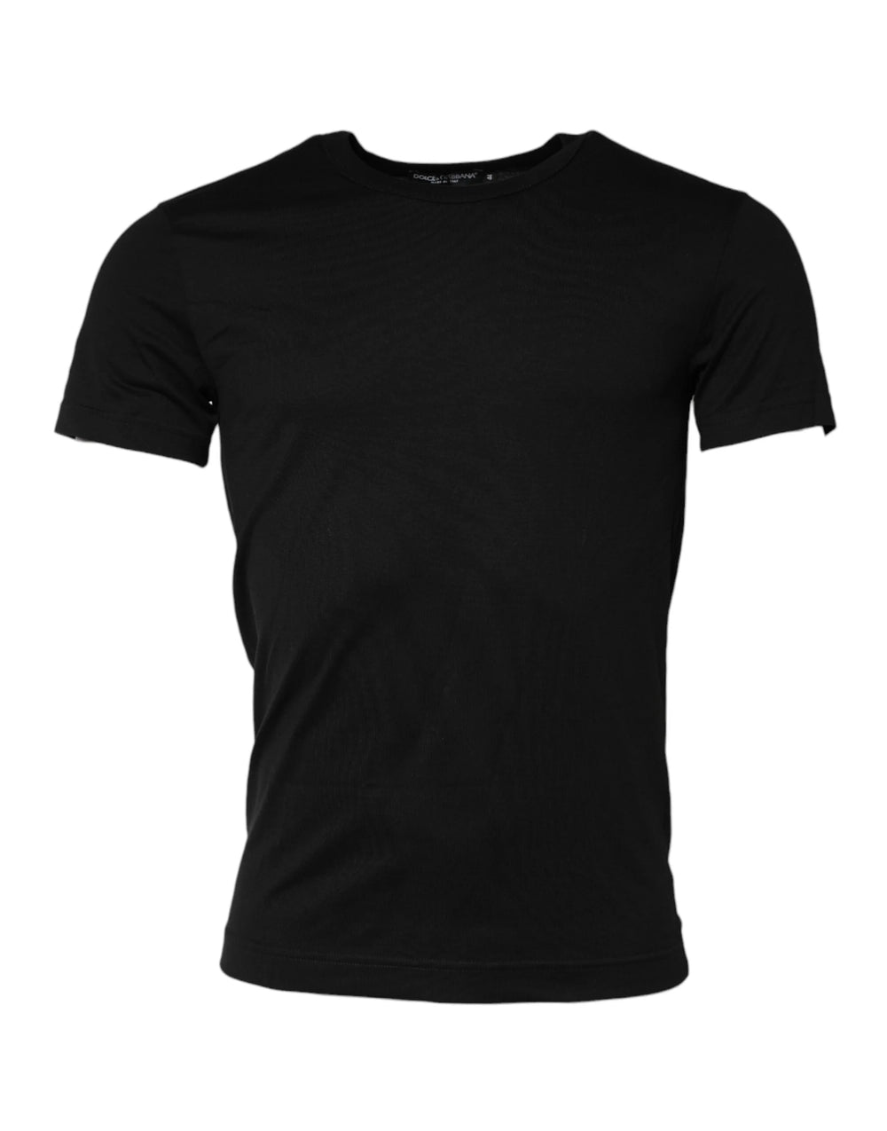 Dolce & Gabbana Black Cotton Crewneck Short Sleeves T-shirt - IT44 | XS - T-Shirts