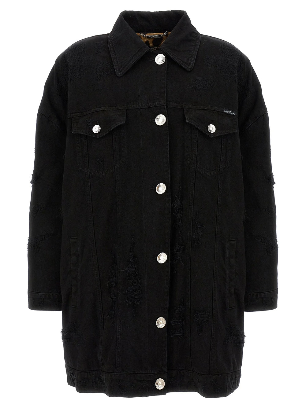 Chaqueta Vaquera de Algodón Negro Dolce & Gabbana - IT42