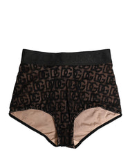 Dolce & Gabbana fekete pamut DG logós magas derekú deréktámaszos alsónadrág - IT2 | S