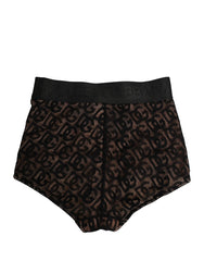 Dolce & Gabbana fekete pamut DG logós magas derekú deréktámaszos alsónadrág - IT2 | S