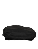Dolce & Gabbana Black Cotton Dg Logo Newsboy Cloth Capello Hat - 58 cm|M - Flat Caps