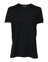 Dolce & Gabbana Black Cotton DG Print Short Sleeve Top T-shirt - IT40|S - T-Shirts