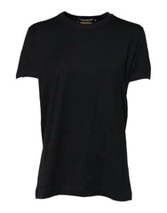 Dolce & Gabbana Black Cotton DG Print Short Sleeve Top T-shirt - IT40|S - T-Shirts