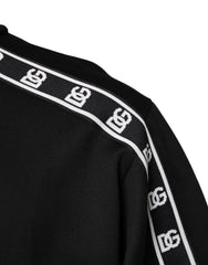 Dolce & Gabbana Black Cotton DG Print Turtleneck T-shirt - IT50 | L - T-Shirts