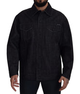 Dolce & Gabbana Black Cotton Full Button Denim Jacket - IT50 | L - Trucker Jackets