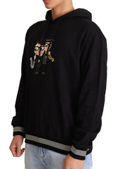 Dolce & Gabbana Black Cotton Hooded #dgfamily Sweater - IT46 | S - Hoodies