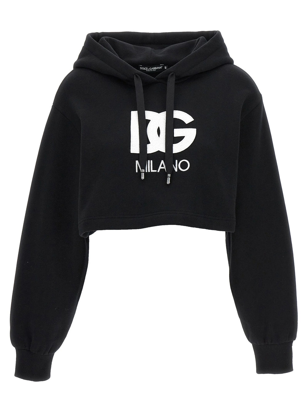 Dolce & Gabbana Black Cotton Hoodie