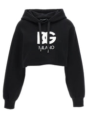 Dolce & Gabbana Black Cotton Hoodie