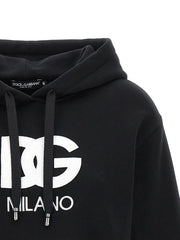 Dolce & Gabbana Black Cotton Hoodie