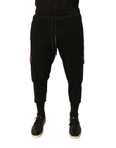 Dolce & Gabbana Black Cotton Jogger Cargo Sweatpants Pants - IT50 | L - Joggers