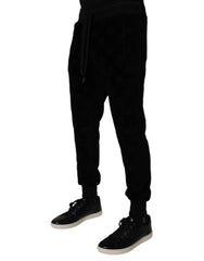Dolce & Gabbana Black Cotton Jogger Men Sweatpants Pants - IT48 | M - Joggers