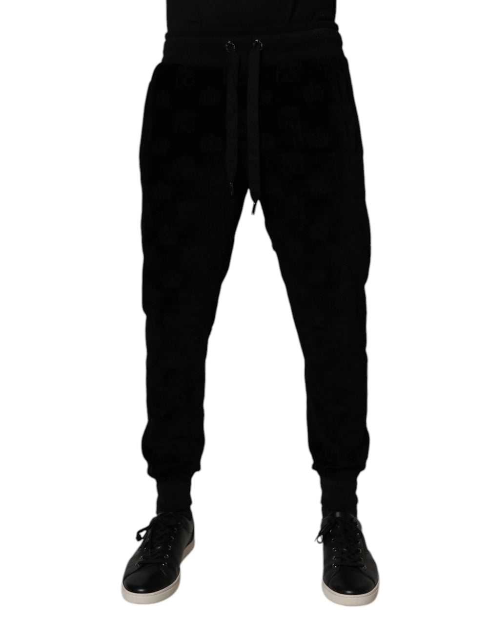 Dolce & Gabbana Black Cotton Jogger Men Sweatpants Pants - IT48 | M - Joggers
